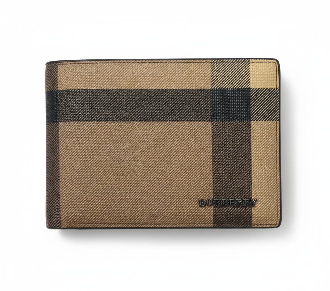 Burberry Vintage Check Coated Canvas Wallet
