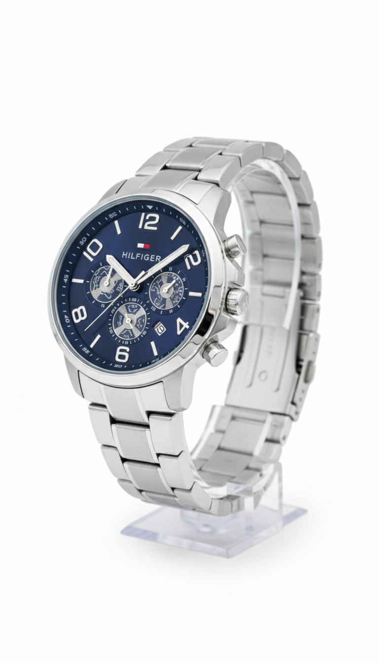 Tommy Hilfiger Men's Chronograph Watch with Stainless Steel Bracelet - Mirror