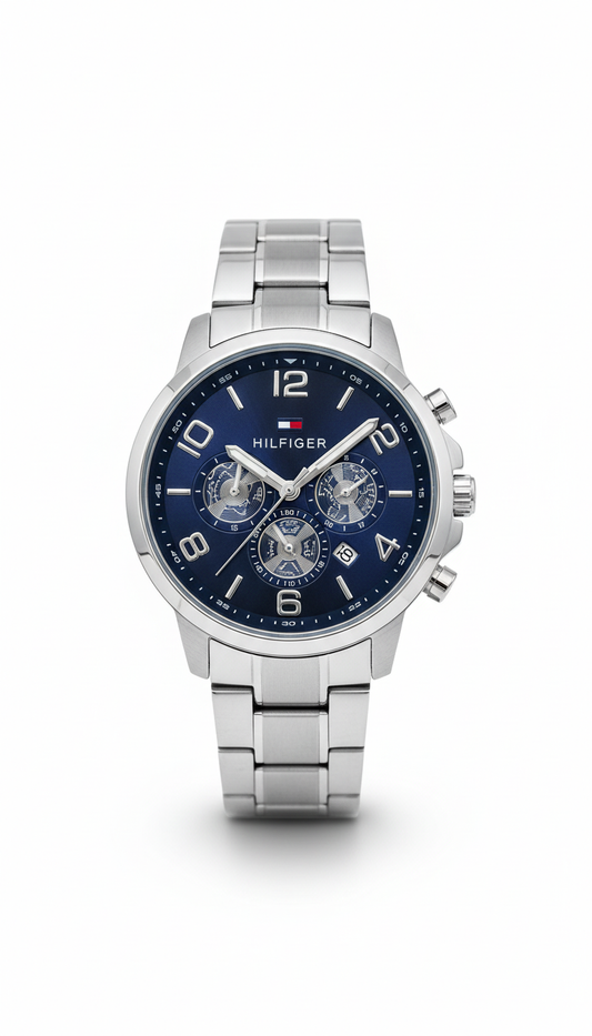 Tommy Hilfiger Men's Chronograph Watch with Stainless Steel Bracelet - Mirror