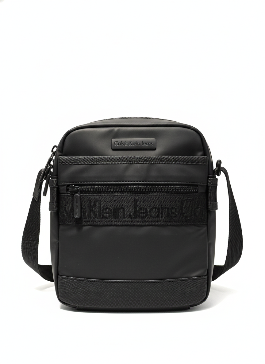 Calvin Klein Jeans Monochromatic Logo Crossbody Bag - Mirror