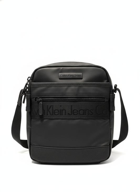 Calvin Klein Jeans Monochromatic Logo Crossbody Bag - Mirror