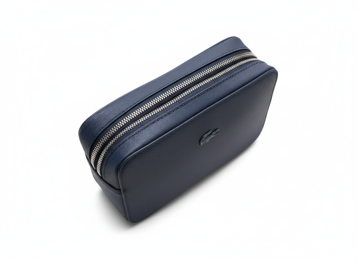 Lacoste Signature Pouch Handbag (Dark blue) - Mirror
