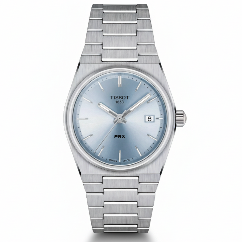Tissot PRX Powermatic 80 Blue Dial Men’s Watch – Stainless Steel Bracelet - Mirror