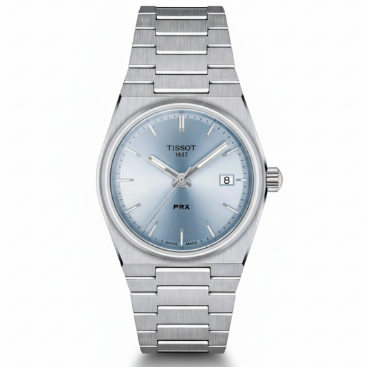 Tissot PRX Powermatic 80 Blue Dial Men’s Watch – Stainless Steel Bracelet - Mirror