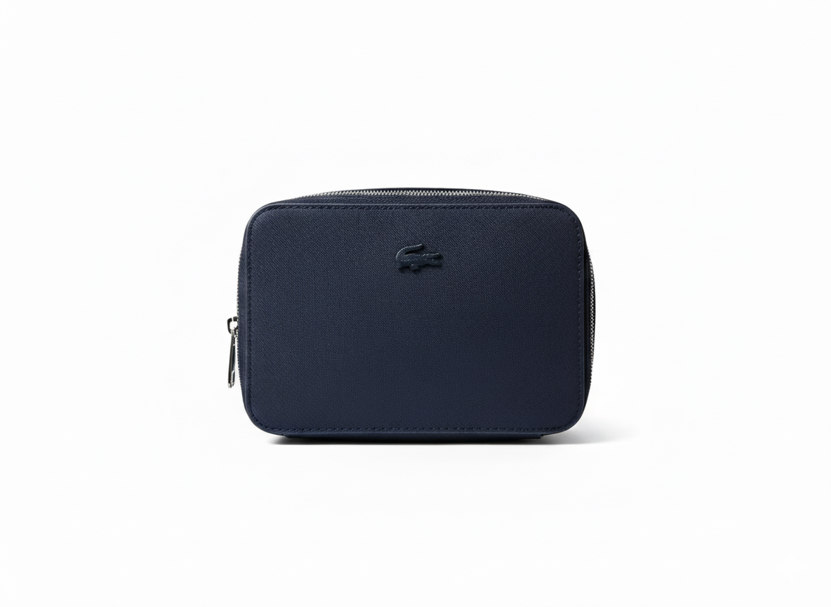 Lacoste Signature Pouch Handbag (Dark blue) - Mirror