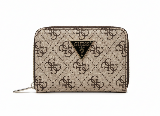 Guess Signature Monogram Compact Wallet - Mirror